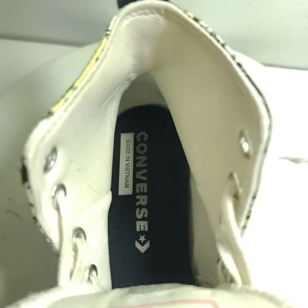 ConverseRun Star Shoes Star Hike Hi Floral Platform Saturn Gold/black Women 8